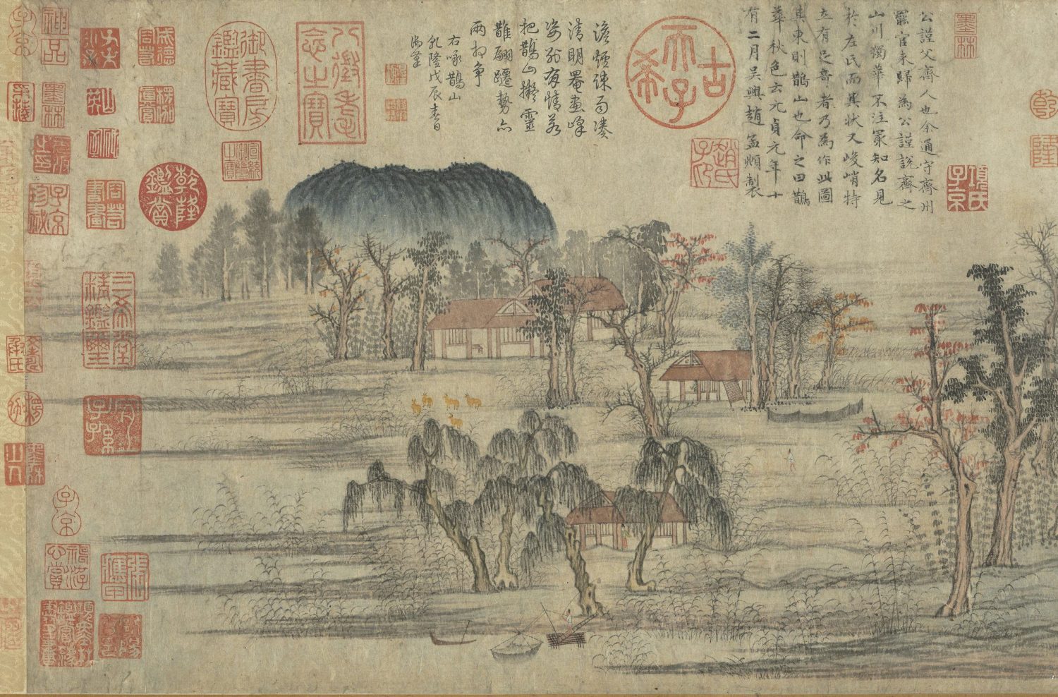元赵孟頫鹊华秋色图卷