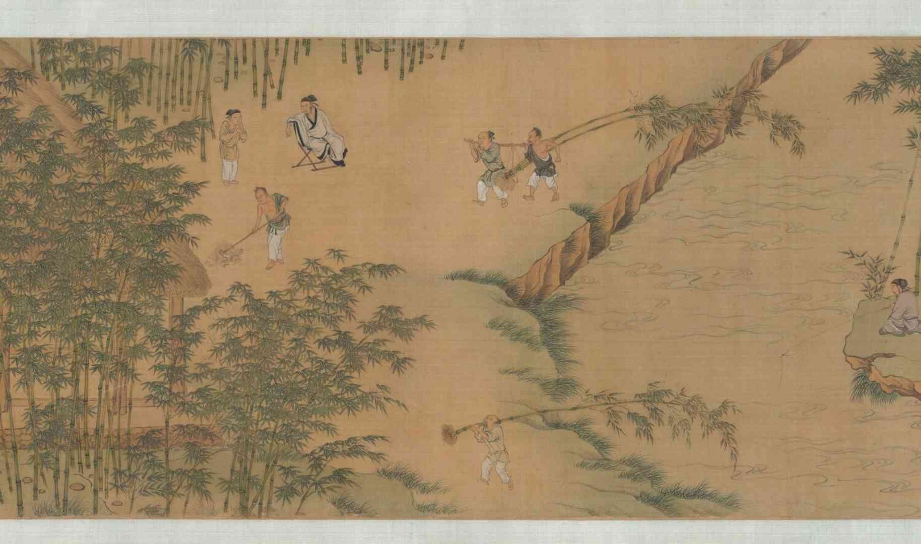 明.仇英《独乐园图卷》高清图卷