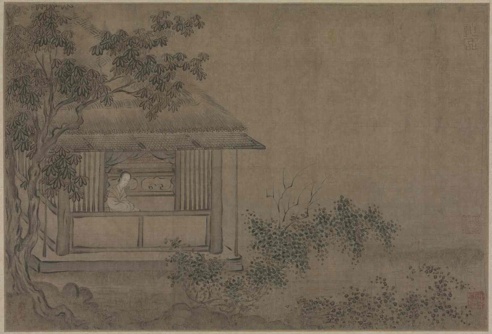 宋代马和之画赵构书唐风册