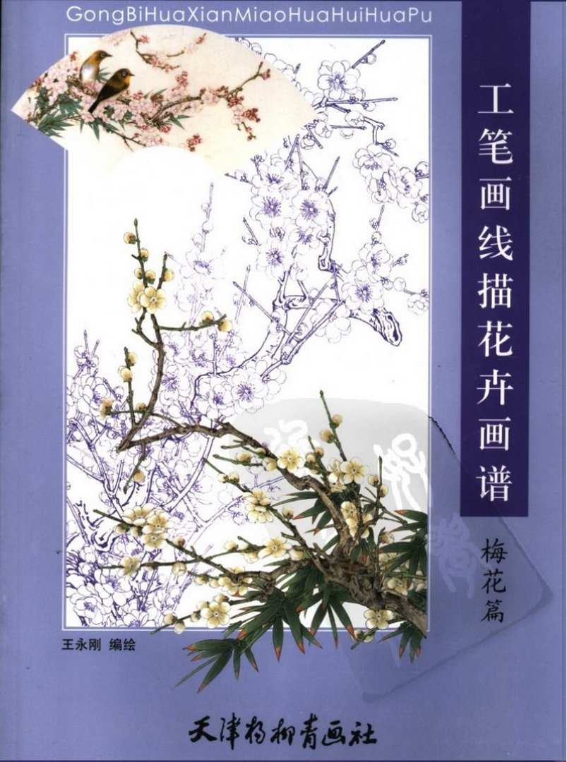 工笔画线描花卉画谱.梅花画册