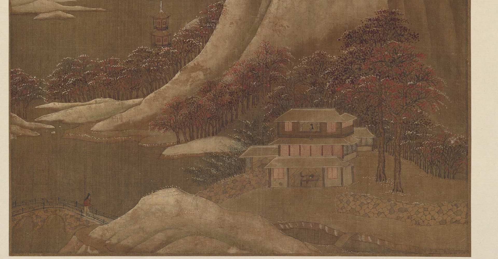 唐代杨升蓬莱飞雪图页超清图