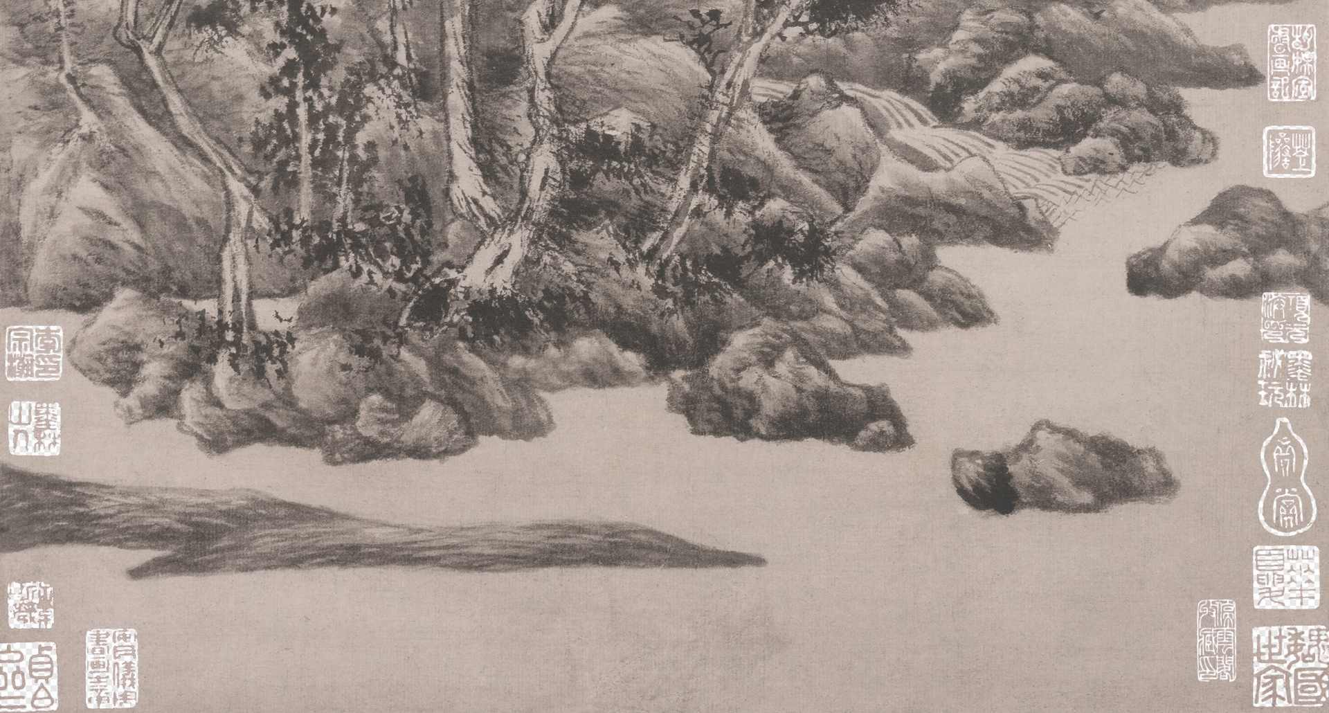 元王蒙青卞隐居图高清纸本