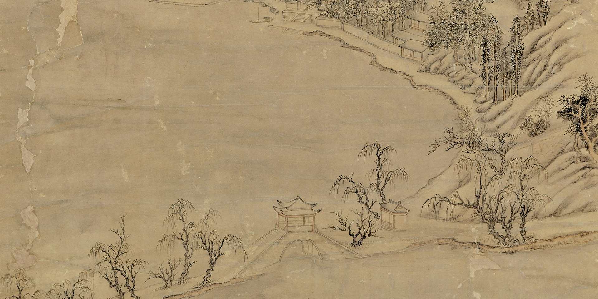 清董邦达断桥残雪高清纸本图