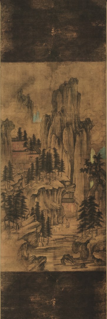 元佚名山奕候约图超清绢本