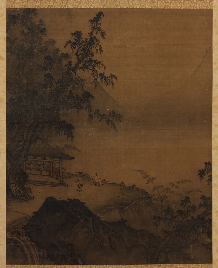元孙君泽高士观眺图超清绢本
