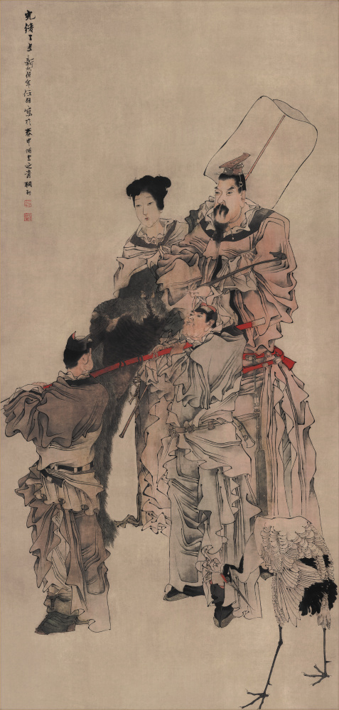 清任伯年人物画像超清纸本