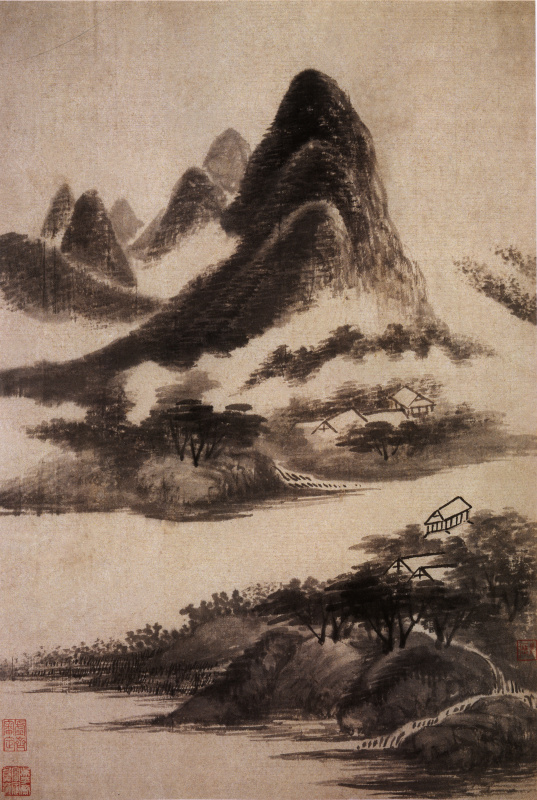 清吴历仿古山水册超清纸本